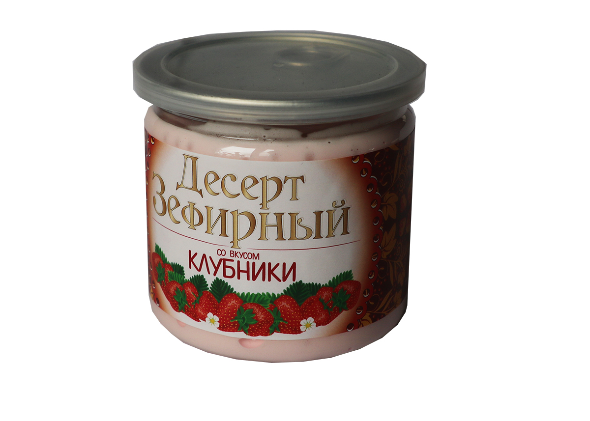 Зефирный десерт со вкусом клубники 170 гр