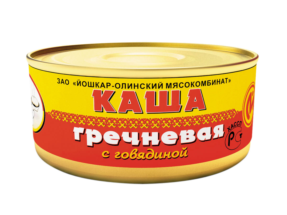 Каша гречневая с говядиной 325 гр.