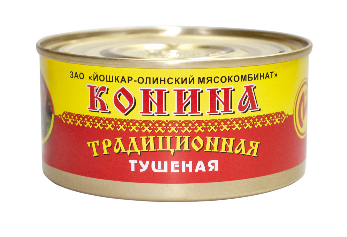 Конина тушёная традиционная №8 325г
