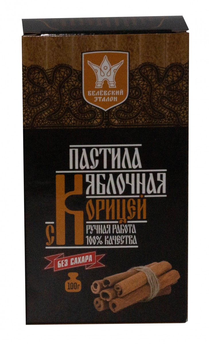 Пастила яблочная с корицей без сахара 100гр.