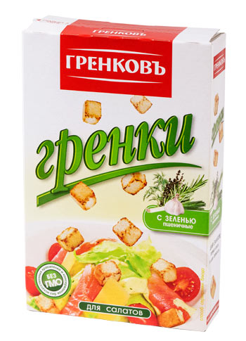 Сухарики-гренки пшеничные с зеленью 90 гр.