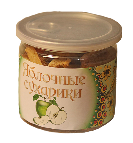 Яблочные сухарики 50 гр