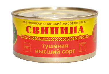Свинина тушеная в/с Люкс 325г.